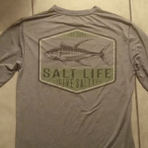 Salt life long sleeve fishing shirt
